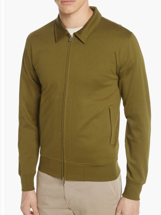 Norse Projects Other - Norse Projects Andreas Track Jacket Zip Up Sweatshirt Olive Green 100% Cotton XL